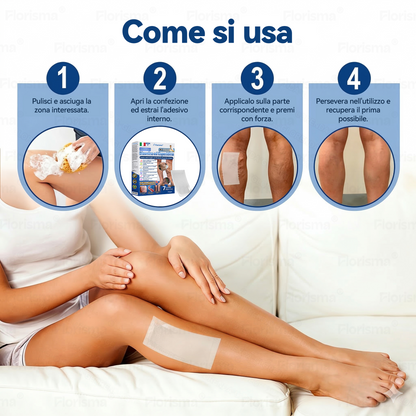 🛡️ 𝑭𝑳𝑶𝑹𝑰𝑺𝑴𝑨® 🎉 Cerotto Microneedle di Grado Clinico (con Diosmina ed Esperidina) — Progettato specificamente per contrastare i capillari visibili e le vene varicose, aiutando al contempo ad alleviare la sensazione di gambe pesanti e affaticate. 👩‍⚕️