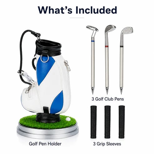 ⛳𝐺𝑜𝑙𝑓 𝑃𝑒𝑛 𝐻𝑜𝑙𝑑𝑒𝑟 & 3-𝑃𝑒𝑛 𝑆𝑒𝑡 🏌️‍♂️ 𝐸𝑙𝑒𝑣𝑎𝑡𝑒 𝑌𝑜𝑢𝑟 𝐷𝑒𝑠𝑘 – 𝐻𝑜𝑙𝑒-𝑖𝑛-𝑂𝑛𝑒 𝑆𝑡𝑦𝑙𝑒 & 𝐹𝑢𝑛𝑐𝑡𝑖𝑜𝑛